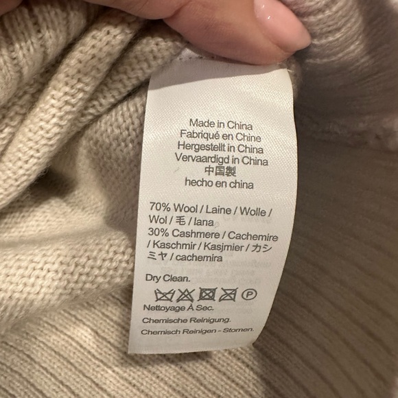 NWT J.Crew Wool and recycled cashmere oversized crewneck sweater - Picture 5 of 6